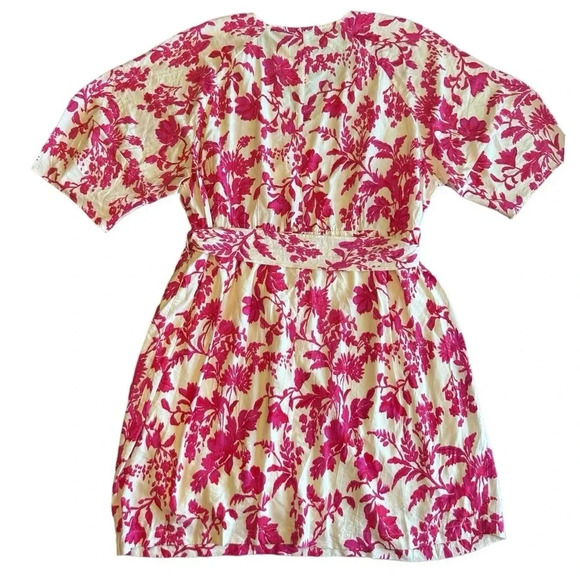 Mango Floral-print wrap midi dress liberty floral plus size - Picture 9 of 12